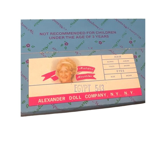 Vintage Madame Alexander Egypt 543 World Doll Original Box Estate 8" Cultural - Picture 6 of 6